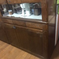 引き取り希望 岐阜県穂積市より 中古 食器棚 木製 2個セット 高さ