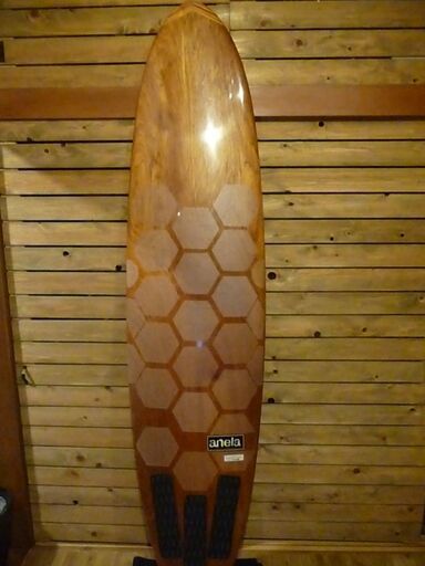 anela クラシックエディション ウッドサーフボード