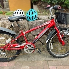 子ども用自転車とヘルメットセット(2つ)