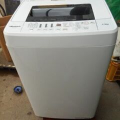 G394　ハイセンス　全自動洗濯機　4.5KG　  HW-…