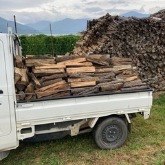 針葉樹 薪 軽トラ積み放題 すぐ燃やせます