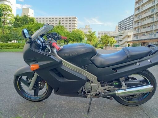 即乗車OK カワサキzzr250ccマットブラックカラー 良いエンジン新しいタイヤ
