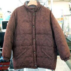 ETRO エトロ リバーシブル ダウンジャケット レディースL ブラウン系 イタリア製 ☆ PayPay(ペイペイ)決済可能 ☆ 札幌市 豊平区 平岸