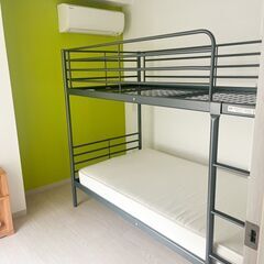 新規受付終了  IKEAのはしご付き２段ベット