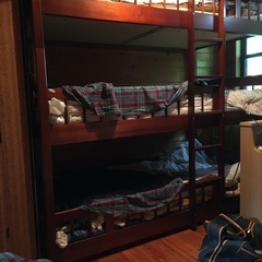 木製3段ベッド　別荘で使用・保管