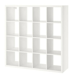IKEA 白色棚オープンシェルフ＆スクエア飾りボックスのセット　無料