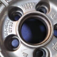 冬 ポロ VW ワーゲン【富山】VW純正 アルミホイール 185/60R15 ミシュラン スタッドレス タイヤ 中古４本 15インチ