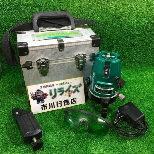 ヤマシン GLS-3 グリーンレーザー ※縦ラインの照射が非常に弱い為ジャンク品【市川行徳店】【店頭取引限定】【ジャンク】管理番号：ITR75CCFVRMC
