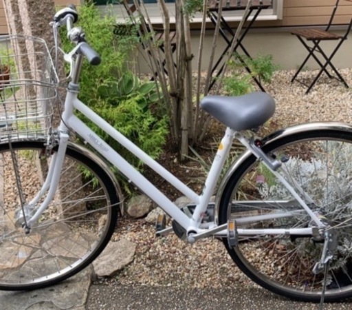 【美品】保証付きホワイト自転車