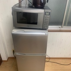冷蔵庫、電子レンジ、電気ポット【8月29日までの引取希望】