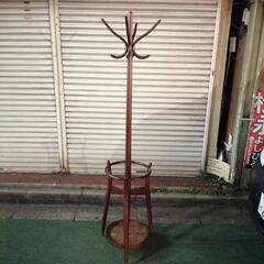 秋田木工 コートハンガー ハンガーラック 天然木無垢 ヴィンテージ