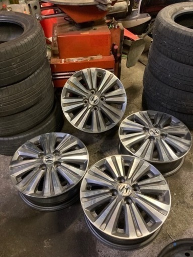 ZINA 中古アルミホイール 14インチ PCD100 純正アルミホイール 14