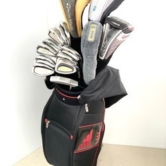 SOLD OUT！◆TaylorMade r7 ドライバー ＋DUNLOP アイアン 等◆ゴルフクラブ 全15本セット＋ adidas バッグ付き