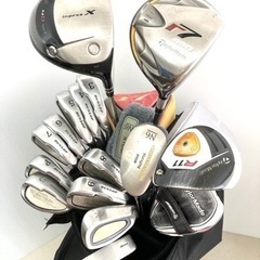 SOLD OUT！◆TaylorMade r7 ドライバー ＋DUNLOP アイアン 等◆ゴルフクラブ 全15本セット＋ adidas バッグ付き