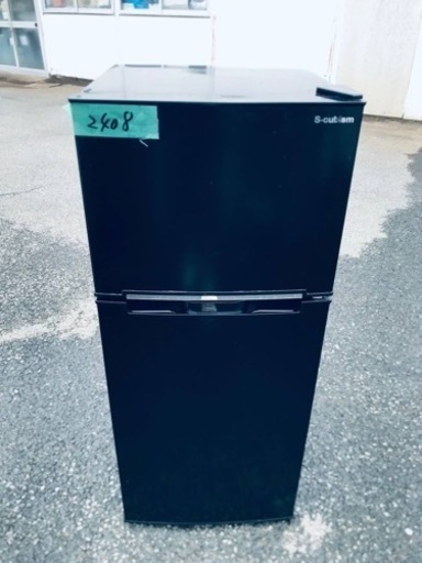 ✨2017年製✨2408番 エスキュービズム✨2ドア冷蔵庫✨WR-2118BK‼️