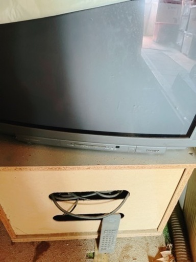 TOSHIBAブラウン管テレビ リモコン付き