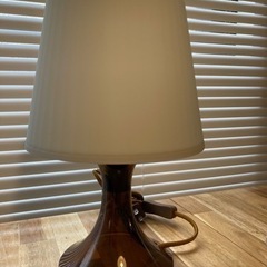 IKEA テーブルランプ LAMPAN ラムパン（ブラウン）