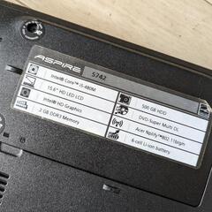 window 10 SSD acer 5742 SSDで最適化済み メモリ増設済み