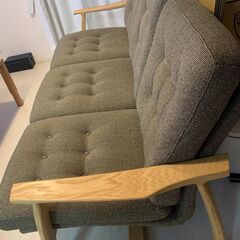 【冨士ファニチア】3P ソファ　おそらく廃盤?レア【定価:23万円程】※値下げしました！7万円→4万円