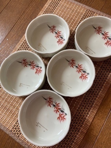 断捨離sale★No.20/昭和笹柄鉢5個中古品/和洋食器大量出品