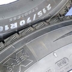冬 VW ティグアン【富山】16インチ 215/70R16 ミシュラン スタッドレス 車検対応 +30 PCD112 社外アルミホイール 中古４本 アウディ Q3