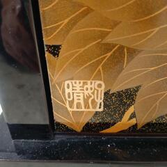 輪島塗 黒漆塗 飾り棚 棚 飾棚 高級 幅110cm×奥行き35cm×高