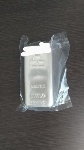 銀インゴット1kg （100g×10）.999 新品未使用 銀地金