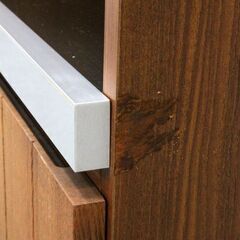 unico/ウニコ STRADA/ストラーダ キッチンカウンター 幅120 ステンレス天板 インダストリアル 食器棚  中古家具 店頭引取歓迎 R6399)