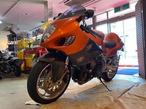 □SUZUKI GSX1300R A11112 ハヤブサ 隼 スズキ 42849km 1300cc オレンジメタリック 2001年逆輸入 実動 自賠R5.6 車検R5.5 バイク 札幌発 □SUZUKI GSX1300R A11112 ハヤブサ 隼 スズキ 42849km 1300cc