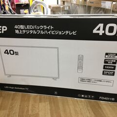 FEP　FD4011B　液晶テレビ　未使用　2018年式　40インチ　【ハンズクラフト宜野湾店】 FEP 40インチ 2018年式 液晶テレビ 未使用 【ハンズクラフト宜野湾店】