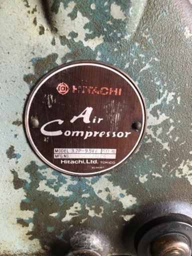 日立 3.7P-9.5V6 ベビコンプレッサー【10773008】 日立 3.7P-9.5V6 ベビコンプレッサー【10773008】