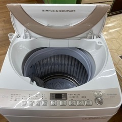 I354 ☆ SHARP 洗濯機 （7.0㎏）☆ 2017年製 ⭐動作確認済⭐クリーニング済