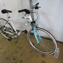 C161　★21800円★整備済み スポーツ中古自転車 アサヒ　CHEUAUX　ホワイト　500ｍｍ【クロスバイク】