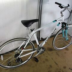 C161　★21800円★整備済み スポーツ中古自転車 アサヒ　CHEUAUX　ホワイト　500ｍｍ【クロスバイク】