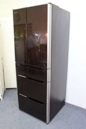 日立 HITACHI 6ドア冷蔵庫 R-G5200D  517L フレンチドア  2014年製  中古家電 店頭引取歓迎 R6342)