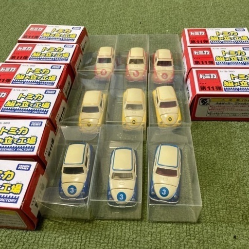 トミカ　スバル360 組み立て工場　9台　❶