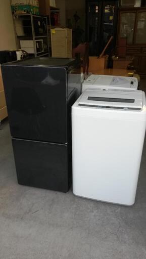 セット674⭐配送と設置は無料サービス⭐ユーイング冷蔵庫110L＋リムライト洗濯機4.5kg