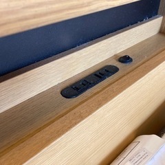 【セミダブルベッド、ベッドフレーム・マットレス】ニトリ 収納付き、コンセント付き　クリーニング済　配達可能　管理番号52608