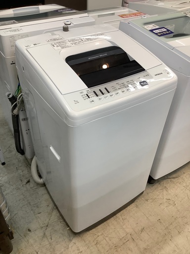 安心の1年保証付！！ HITACHI 全自動洗濯機 NW-70E-W 7.0kg 2020年製 12415円