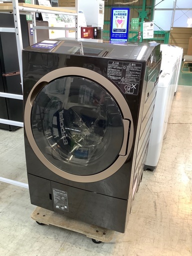 安心の6ヶ月保証付！！ TOSHIBA ドラム式洗濯乾燥機 TW-127X7R 12.0kg 7.0kg 2018年製