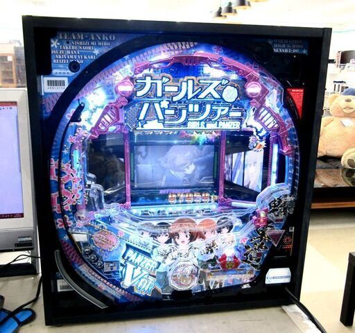 動作品 卓上パチンコ HEIWA/平和 ガールズ&パンツァー 1/319 ミドルタイプ ぱちんこ 家庭用電源 オート機能付き