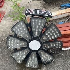 LED 工事　ライト　ソーラーパネル　ジャンク　工場保安用品