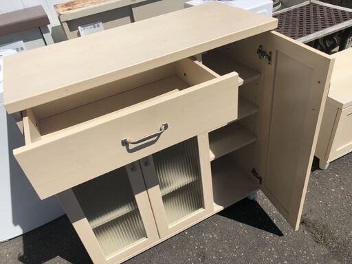 スイートデコレーション 大川家具 カントリー調 カップボード 食器棚 