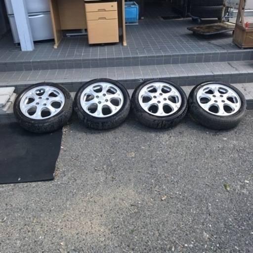 ◎ブリヂストン　中古タイヤ　ホイール付き　155/60R15 74H 2005年製　擦り減りあり