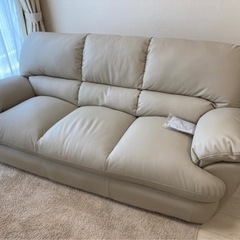 □ソファ/3人掛け/美品□クリーニング済み【管理番号82607】
