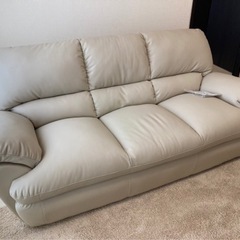□ソファ/3人掛け/美品□クリーニング済み【管理番号82607】