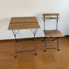 【ネット決済】IKEA 机と椅子 TÄRNÖ テルノー