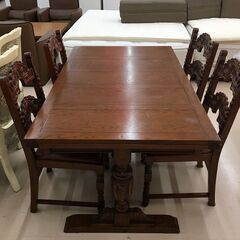 Wa228　アンティーク　ダイニングセット