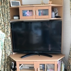 まぁまぁ美品(^^)コーナーTVボード 