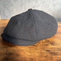 黒　ハンチング　帽子